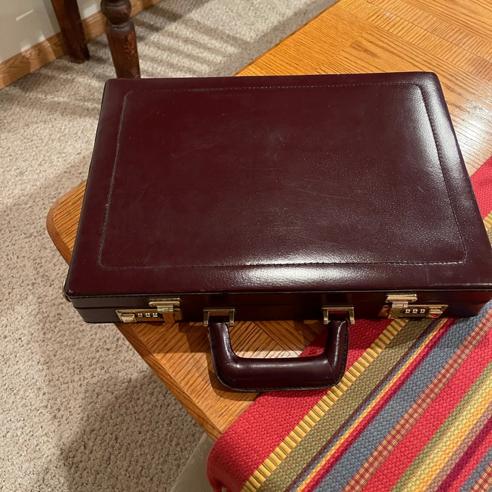 Leather briefcase